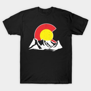 Colorado Mountain State Flag Denver T-Shirt